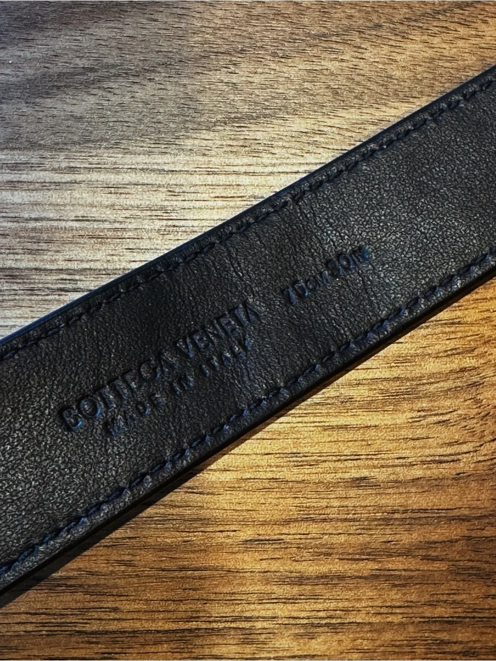 BOTTEGA VENETA Intrecciato leather belt